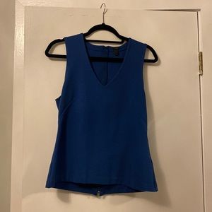 J. Crew Blue Peplum Top